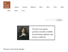 Tablet Screenshot of portraittimeline.com